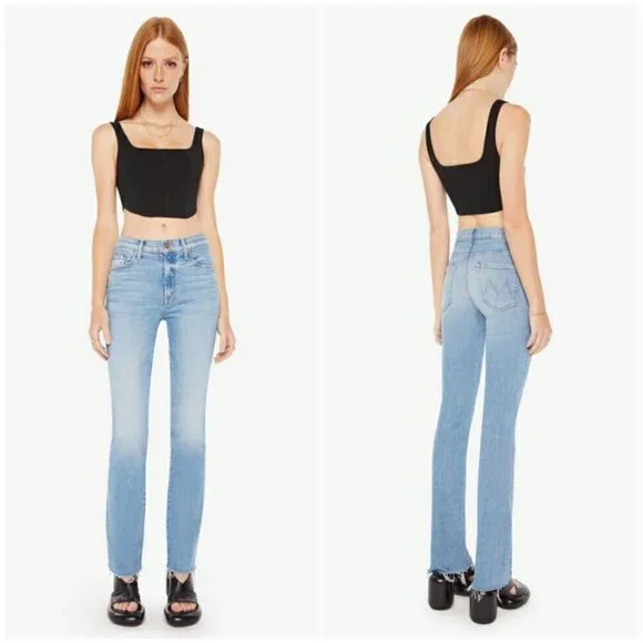 💕MOTHER💕 The Insider Sneak Fray Jeans ~ Love On The Beat 31 NWOT